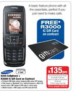 Samsung E250 Cellphone+ R3000 IC Gift Card On Contract