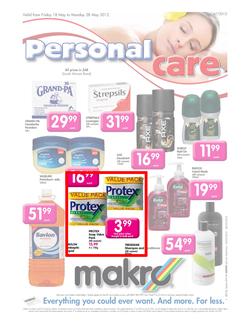 Makro : Personal Care (18 May - 28 May), page 1