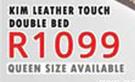 Kim Leather Touch Double Bed