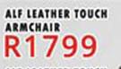 Alf Leather Touch Armchair