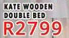 Kate Wooden Double Bed