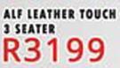 Alf Leather Touch 3 Seater