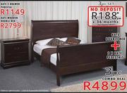 Kate Double Bed + 2 x Kate Pedestals