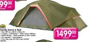 Camp Master Family Dome 6 Tent-609(w) x 305(l) x 203cm(h)