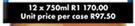 Klipdrift Export Brandy-12 x 750ml