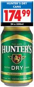 Hunter's Dry Cans-24 x 330ml