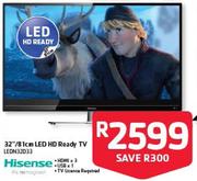 Hisense 32"/81cm Led HD Ready Tv LEDN32D33