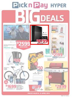 Pick N Pay Hyper : Big Deals (8 Apr - 21 Apr 2014), page 1