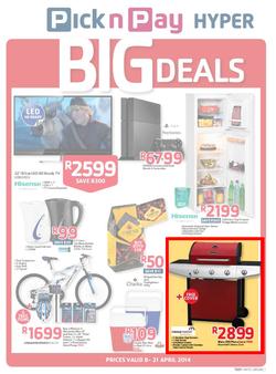 Pick N Pay Hyper : Big Deals (8 Apr - 21 Apr 2014), page 1