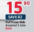 Pnp Fresh Milk Assorted-2 Litre