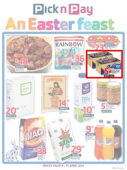 Pick N Pay WC : Easter Feast (8 Apr - 21 Apr 2014), page 1