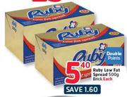 Ruby Low Fat Spread-500g Each