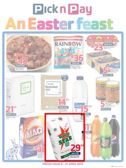 Pick N Pay EC : Easter Feast (8 Apr - 21 Apr 2014), page 1