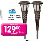 2 Pack Solar Bambo Torch