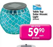 Table Top Solar Mosaic Light