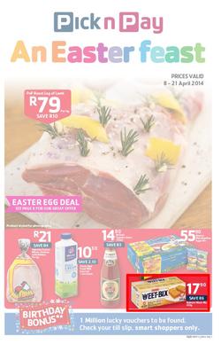 Pick N Pay WC : Easter (8 Apr - 21 April 2014), page 1