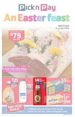 Pick N Pay EC : Easter (8 Apr - 21 Apr 2014), page 1