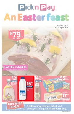 Pick N Pay EC : Easter (8 Apr - 21 Apr 2014), page 1