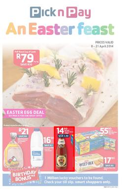 Pick N Pay KZN : Easter (8 Apr - 21 Apr 2014), page 1