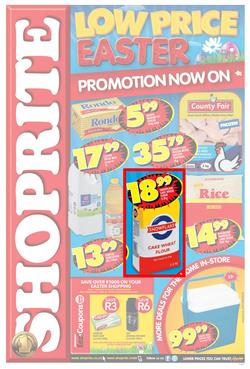 Shoprite Eastern Cape : Easter (7 Apr - 20 Apr 2014), page 1
