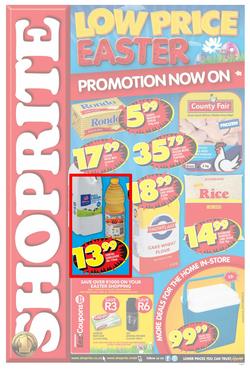 Shoprite Eastern Cape : Easter (7 Apr - 20 Apr 2014), page 1