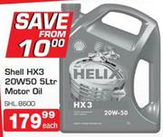 Shell HX3 20W50 Motor Oil-5Ltr