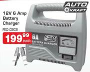 Auto Kraft 12V 6Amp Battery Charger