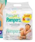 Pampers Sensitive Refill Wipes-4 + 2
