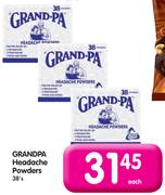 Grand-Pa Headache Powders-38's Each