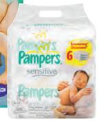 Pampers Wipes Sensitive 4 + 2