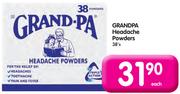 Grandpa Headache Powders-38's Each