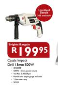 Casals Impact Drill 13mm 500W(ID500RE)
