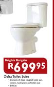 Brights Bargain Delta Toilet Suite