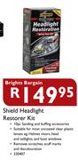 Brights Bargain Shield Headlight Restorer Kit