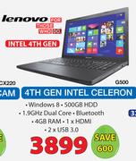 Lenovo 4th Gen Intel Celeron-G500