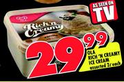 Ola Rich'N Creamy Ice Cream Assorted-2ltr Each