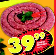 Grabouw-Boerewors-Per kg