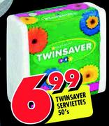 Twinsaver Serviettes-50's