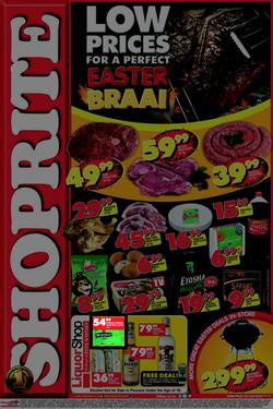 Shoprite Eastern Cape : Easter Braai (14 Apr - 21 Apr 2014), page 1