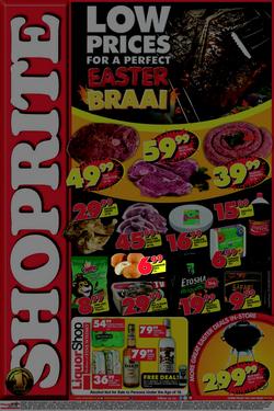 Shoprite Eastern Cape : Easter Braai (14 Apr - 21 Apr 2014), page 1
