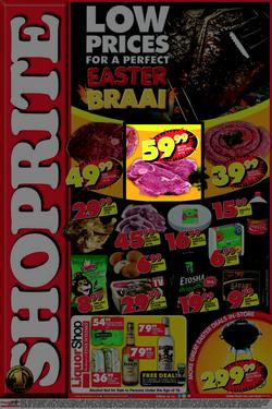 Shoprite Eastern Cape : Easter Braai (14 Apr - 21 Apr 2014), page 1