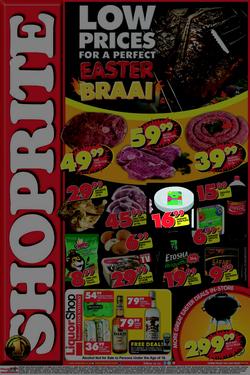 Shoprite Eastern Cape : Easter Braai (14 Apr - 21 Apr 2014), page 1
