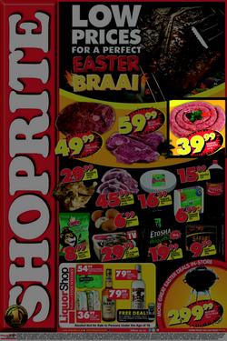 Shoprite Eastern Cape : Easter Braai (14 Apr - 21 Apr 2014), page 1