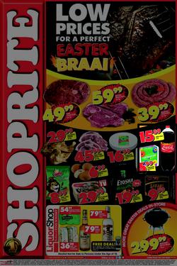 Shoprite Eastern Cape : Easter Braai (14 Apr - 21 Apr 2014), page 1