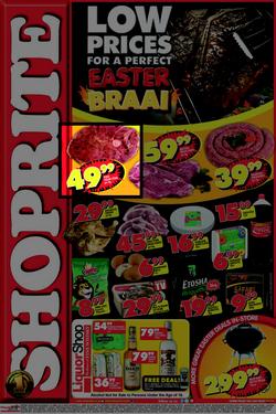 Shoprite Eastern Cape : Easter Braai (14 Apr - 21 Apr 2014), page 1