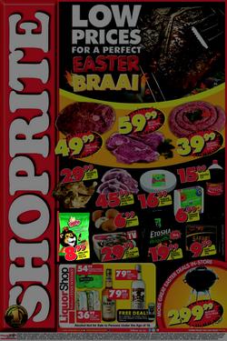 Shoprite Eastern Cape : Easter Braai (14 Apr - 21 Apr 2014), page 1