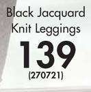 Legend Black Jacquard Knit Leggings
