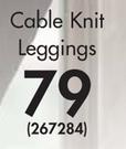 Legend Cable Knit Leggings
