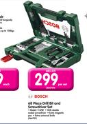 Bosch 68 Piece Drill Bit And Screwdriver Set V-LINE-Per Set 