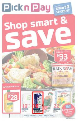 Pick N Pay WC : Shop Smart & Save (22 Apr - 4 May 2014), page 1